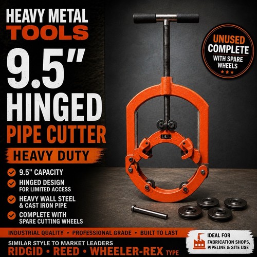 Hinged pipe cutter - 9.5”,