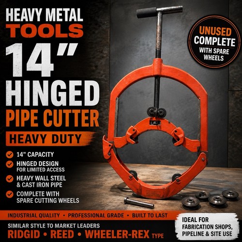 Hinged pipe cutter - cutter, heavy