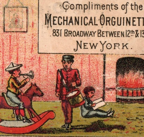 1880s mechanical orguinette - mechanical,